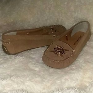 NEW Women's Lucky Brand Brown Moccasins 7M Slip On